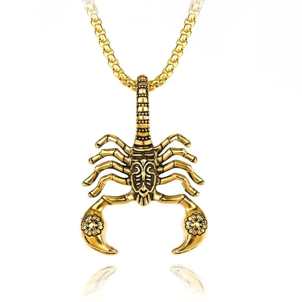 ❤️Scorpion King clavicle pendant necklace for women/men, N90201P215